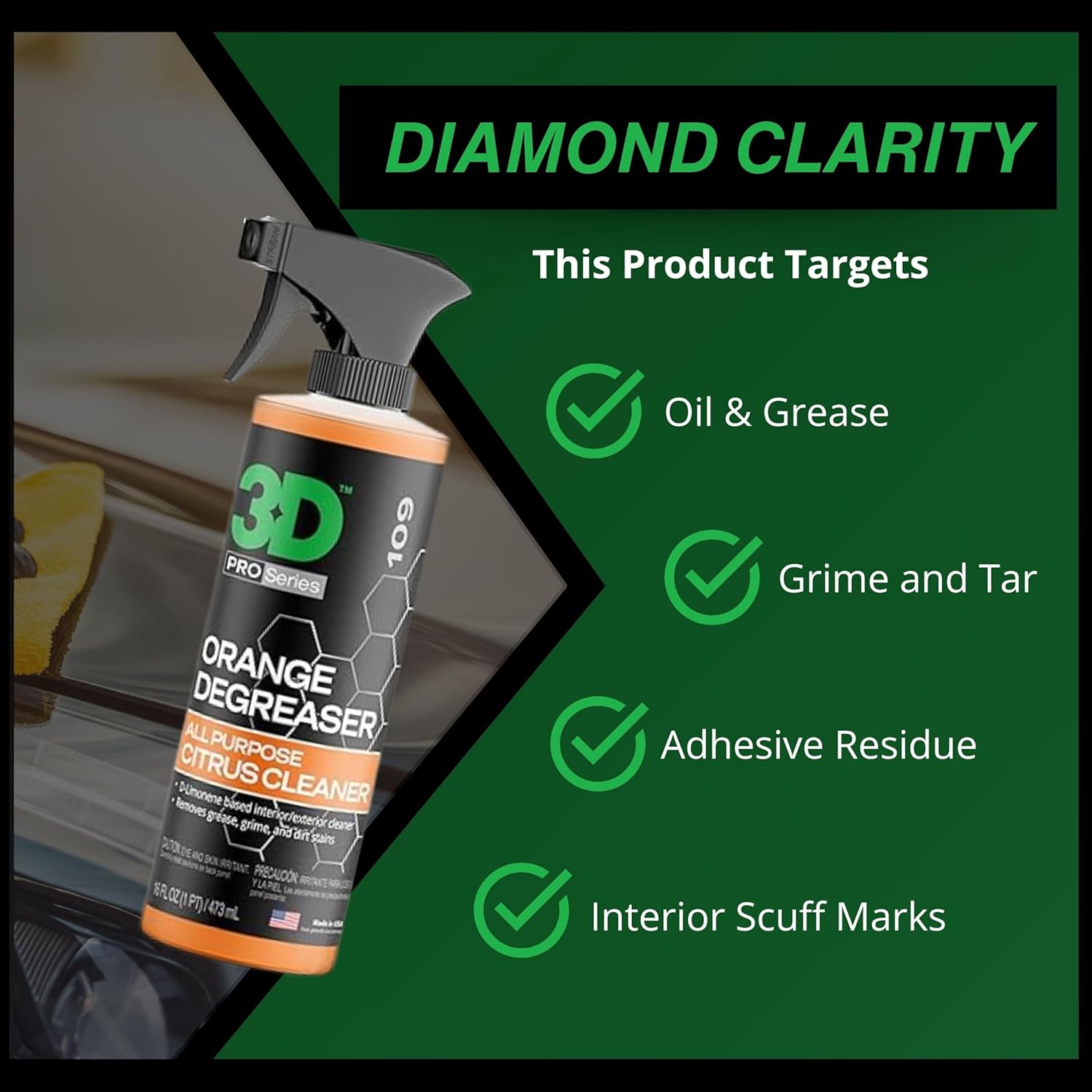 3D Orange Degreaser gives you powerful cleaning, safe performance, and eco-friendly technology—all in one bottle.