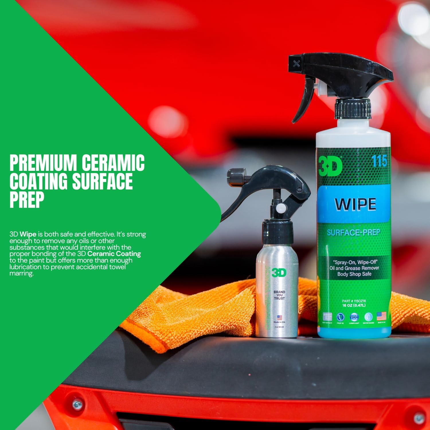 Wipe surface prep - Car Ceramic Coating Panel Wipe for Paint