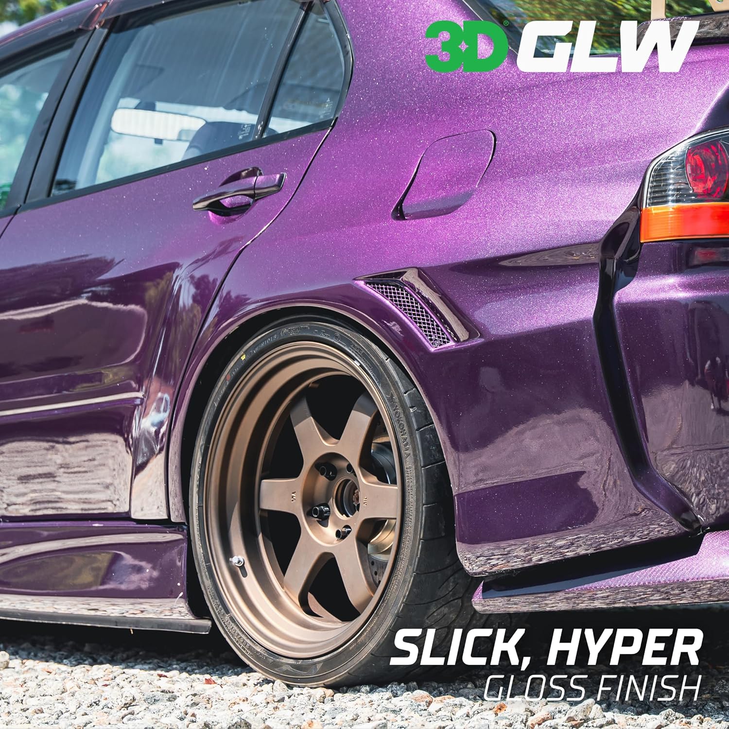 High gloss GLW Series SiO2 Ceramic Wax makes your paint vibrant as ever. Now anyone can achieve maximum glow with 3D’s GLW Series wax.