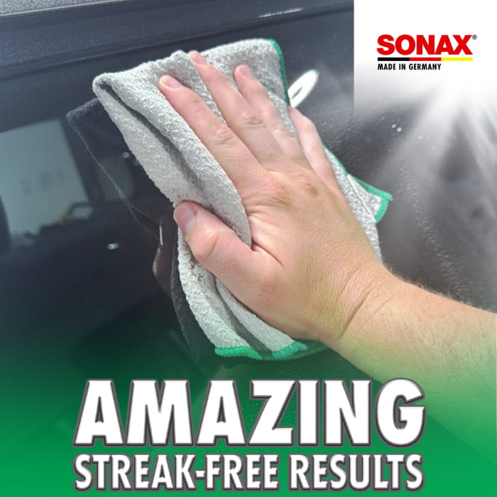 Sonax Microfiber Glass Cloth 3-Pack delivers professional results with minimal effort